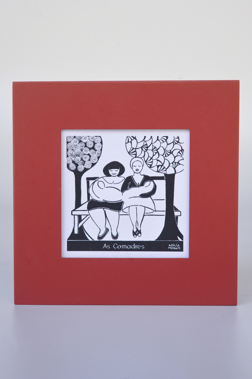 Quadro - 'As Comadres' em Madeira