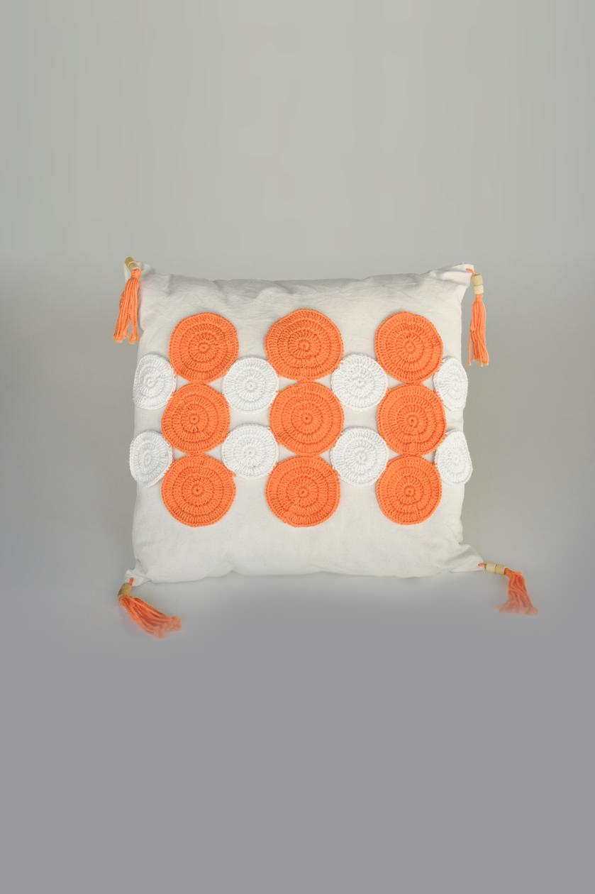 Almofada - Coleção "Flor de Algodão" em Crochê